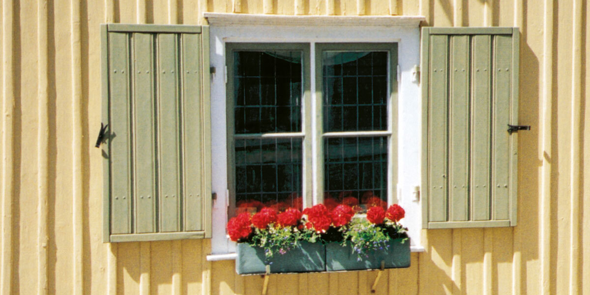 wooden house + window