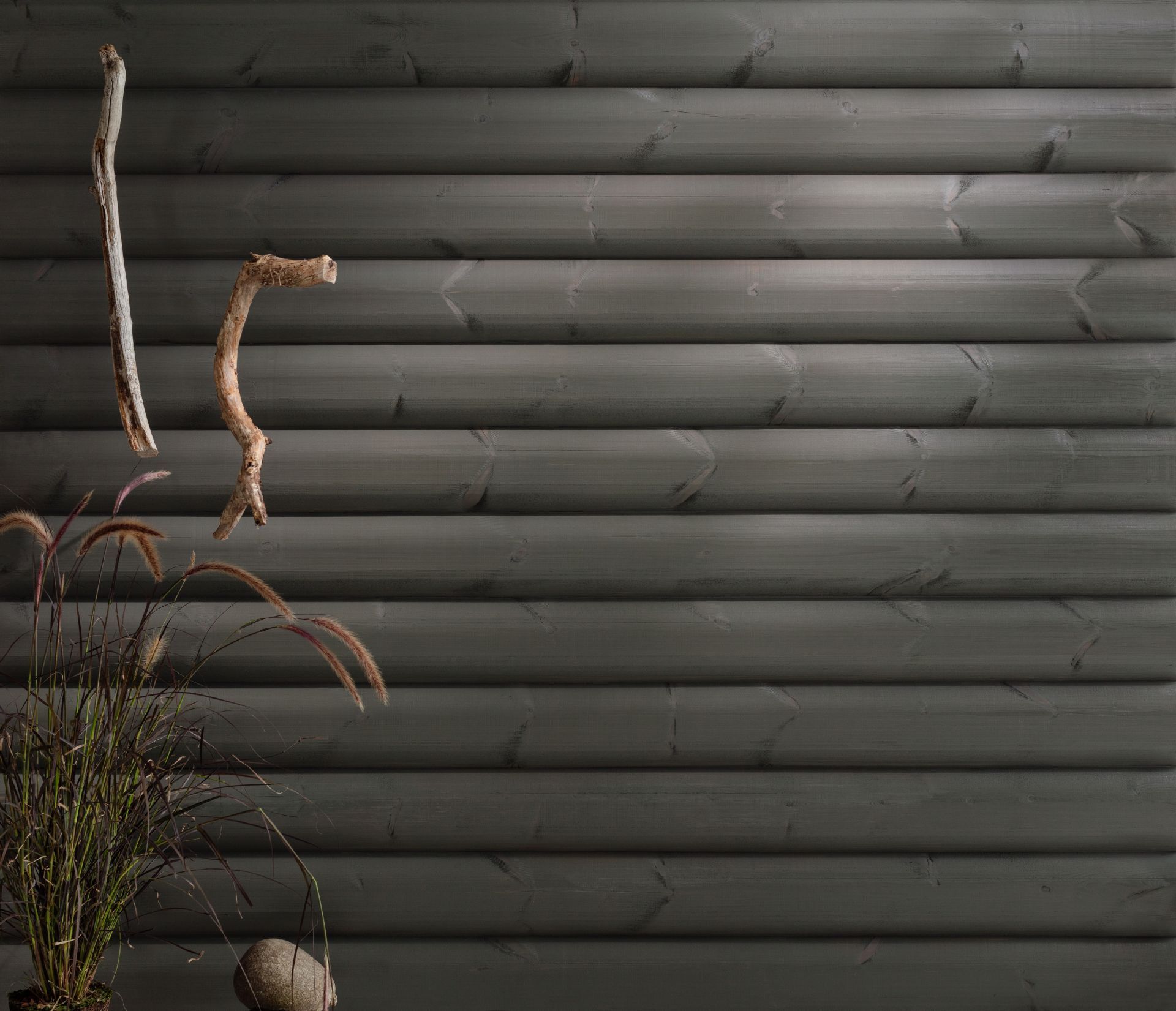 wooden panel wall in grey colour