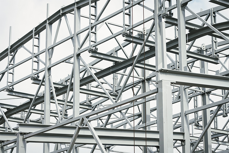 Steel structures coated with Temashield EA 70