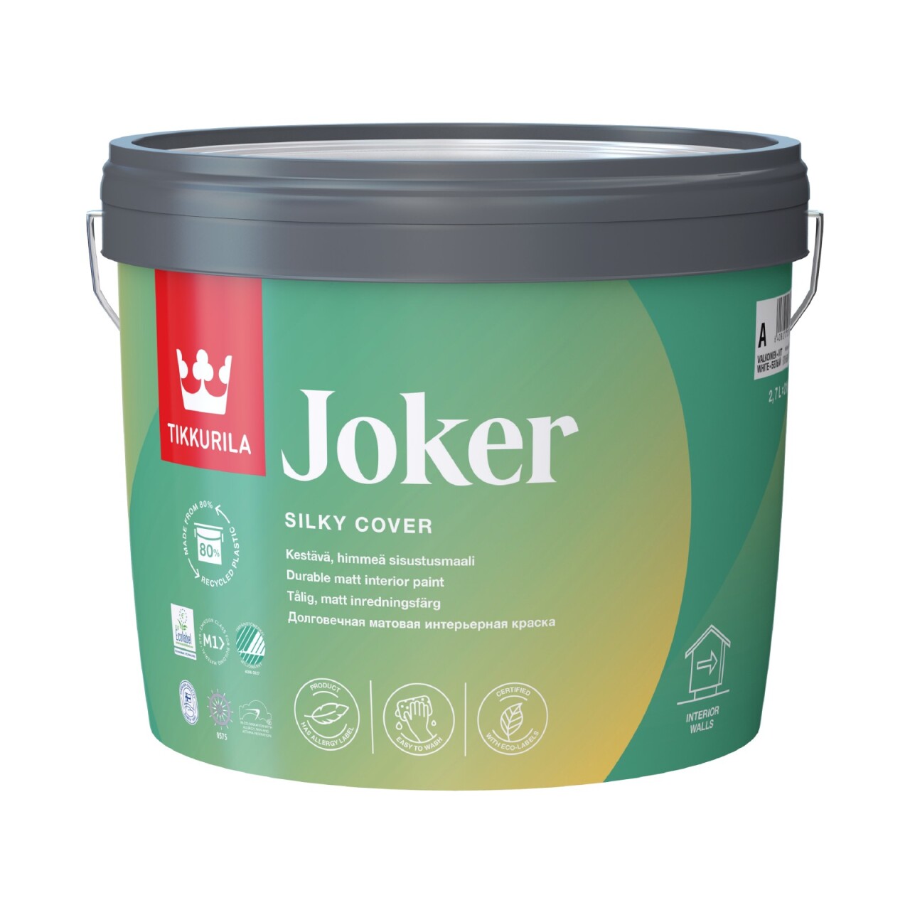 Краска интерьерная моющаяся Joker a мат 9л