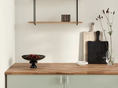 natural wooden surfaces on furniture