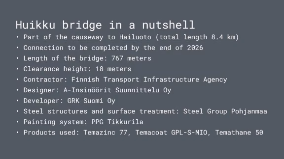 Huikku bridge in brief