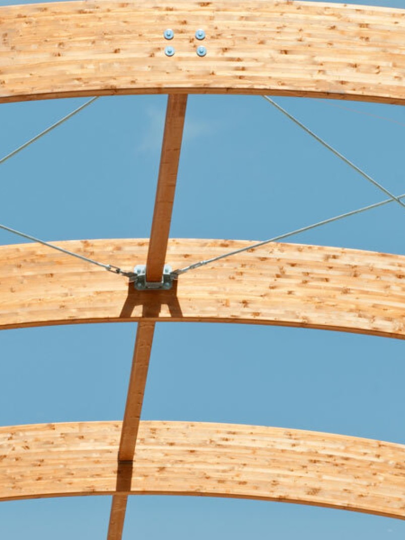 Glued-wood construction elements