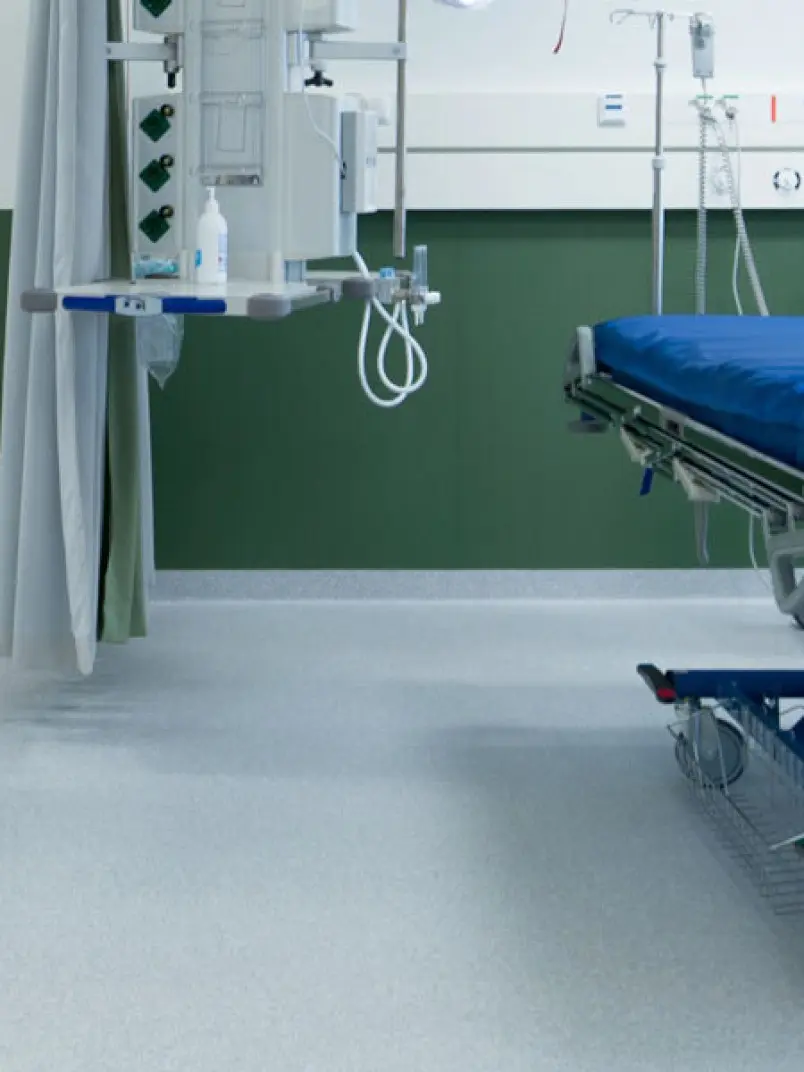 Concrete floors in healthcare buildings