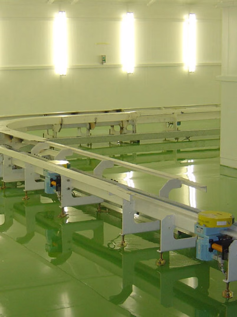 Concrete floors in pharmaceutical premises