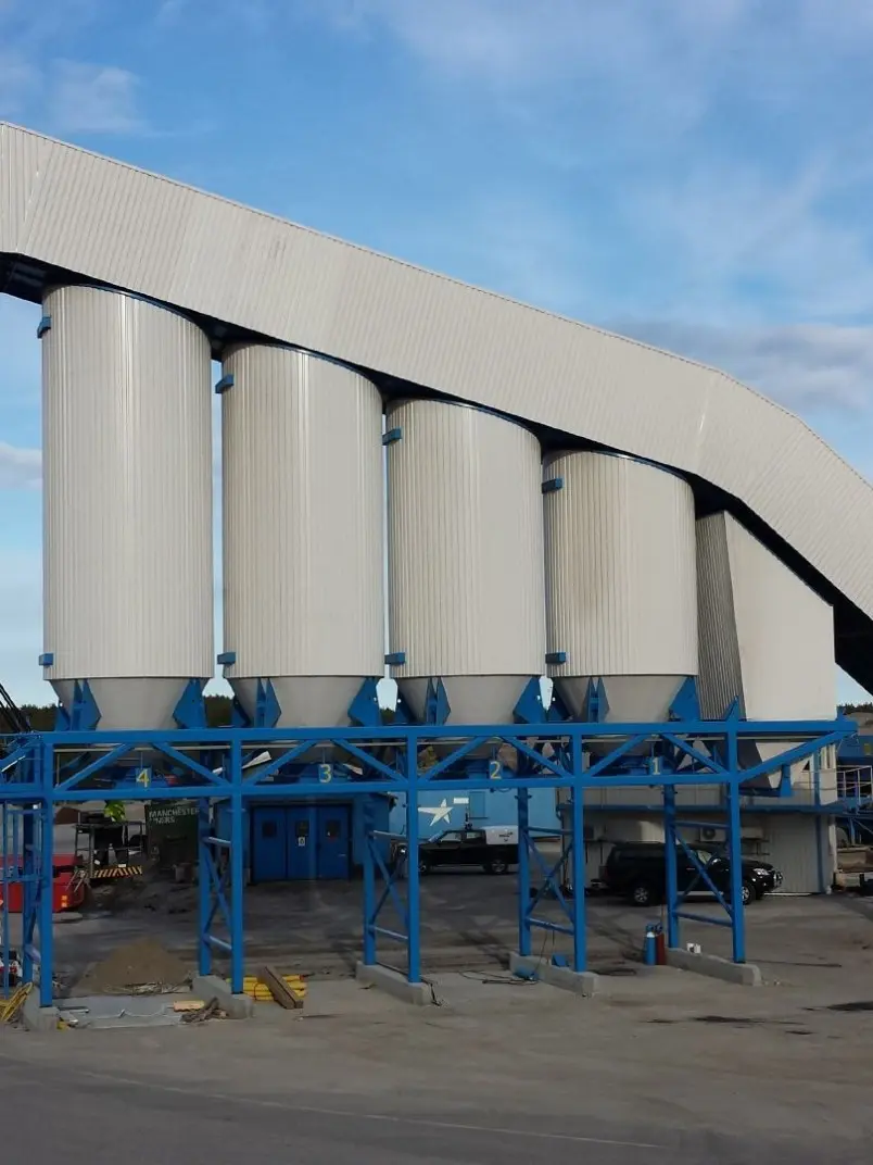 Asphalt plant structure
