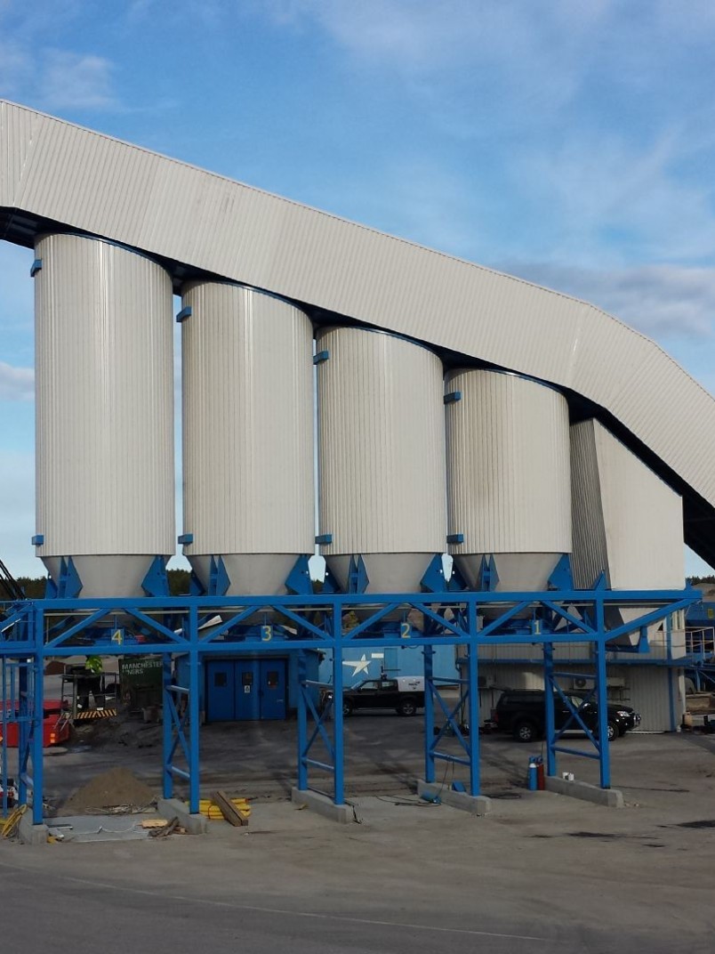 Asphalt plant structure