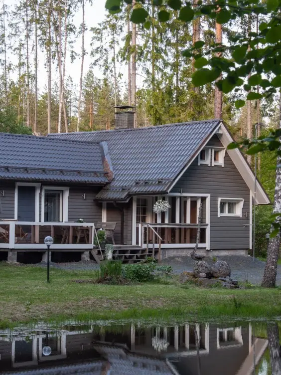 Grey house exterior
