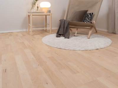wooden floor varnished with lacquer