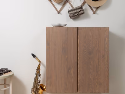 wooden cabinet treated with furniture lacquer