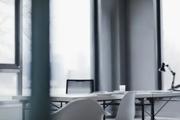 Grey office space