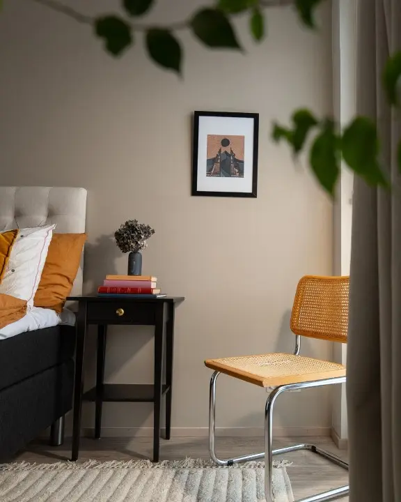 beige colour bedroom