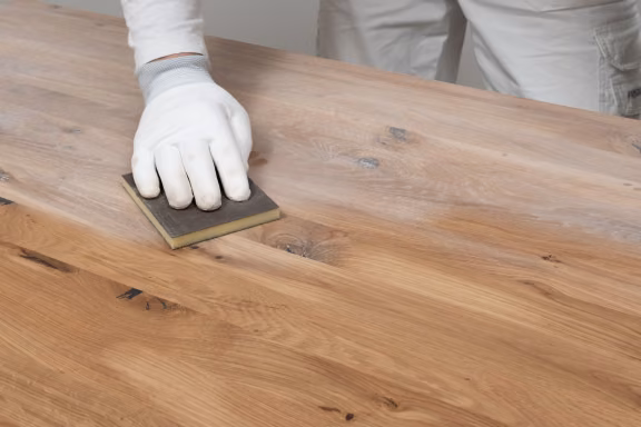sanding wooden furniture before waxing