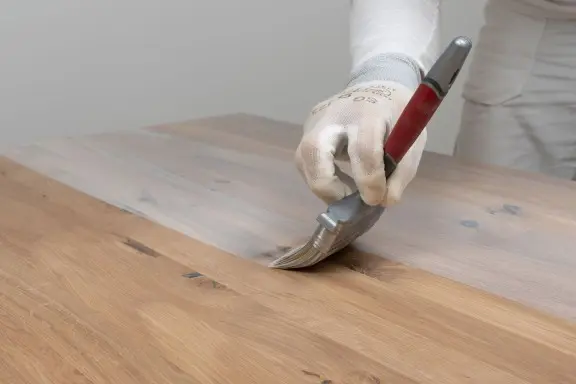 waxing wooden furniture