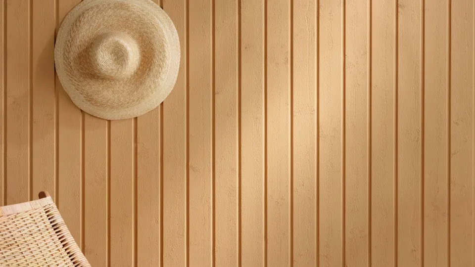 painting wooden house facade