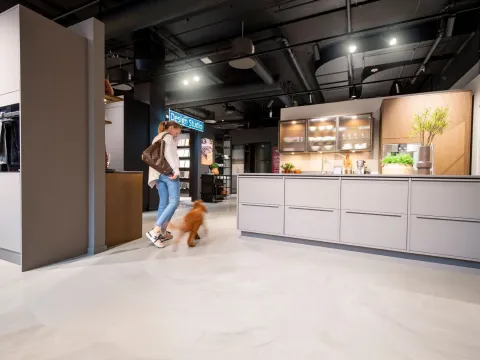 A unique flooring solution to showcase stylish Danish kitchen designs