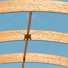 Glued-wood construction elements