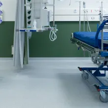 Concrete floors in healthcare buildings