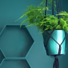 Fjord green study room