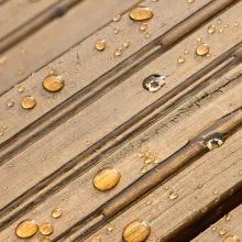 Wooden terrace decking