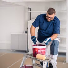 What happens to indoor air quality when I open a can of paint?