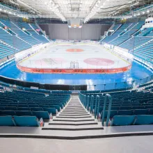 Coating solutions for floor surfaces in sports arenas and ice hockey centres
