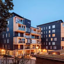 Modern wooden house