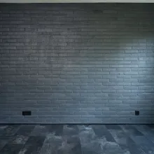 brick wall spay painted