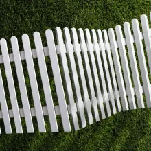 White fence painted