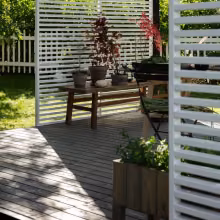 Terrace and pergola