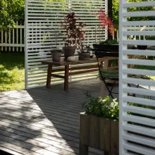 Terrace and pergola