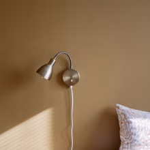brown colour wall in bedroom