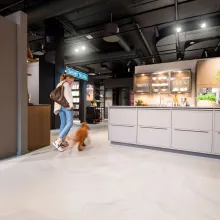 A unique flooring solution to showcase stylish Danish kitchen designs