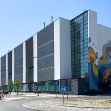 Repainted façade brings fresh appeal to campus building