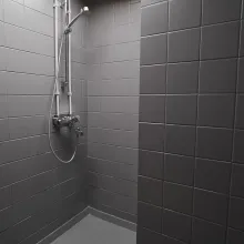 Painted bathroom