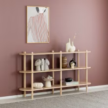 Veke Askel modular wooden shelf
