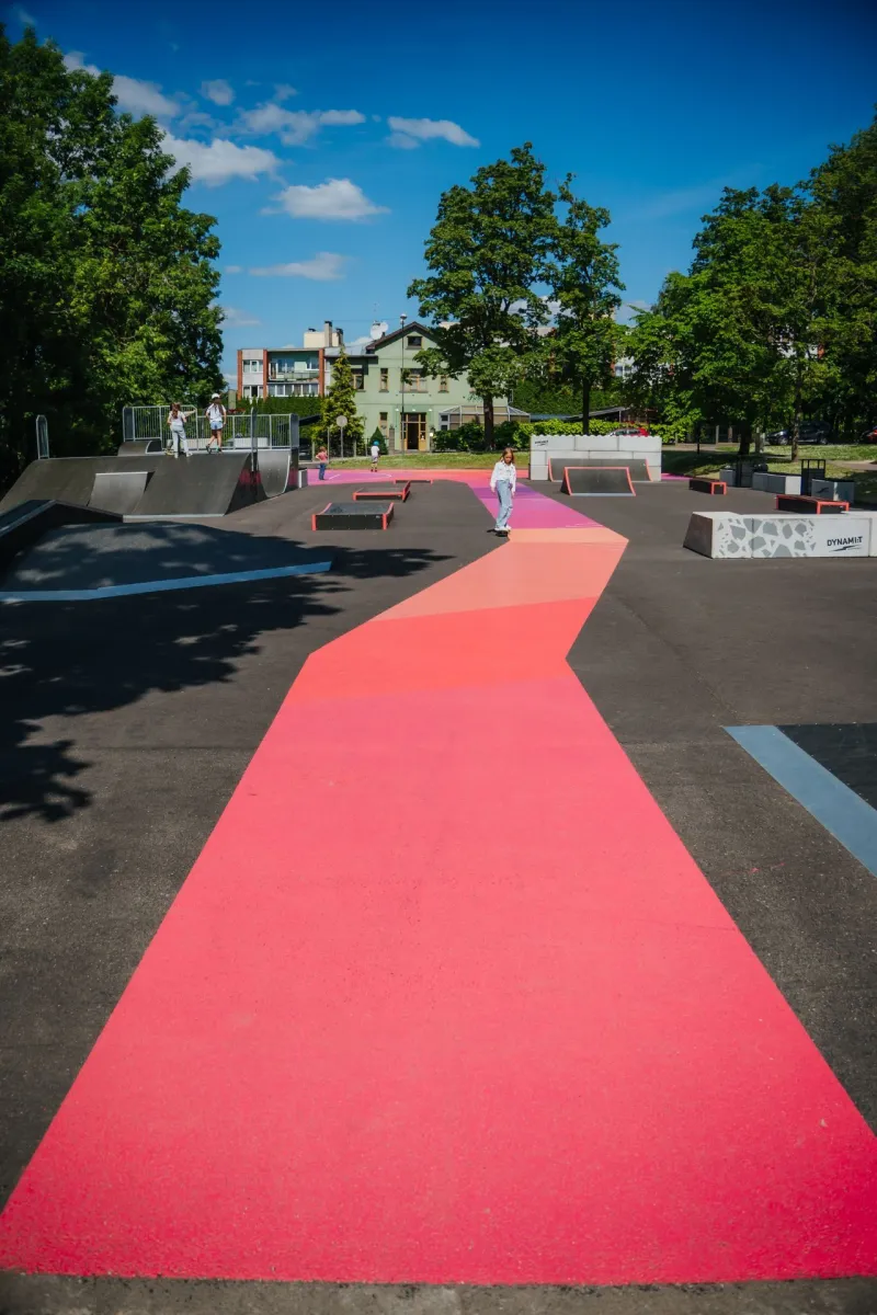 Tikkurila's support for the creation of Cēsis skate park 