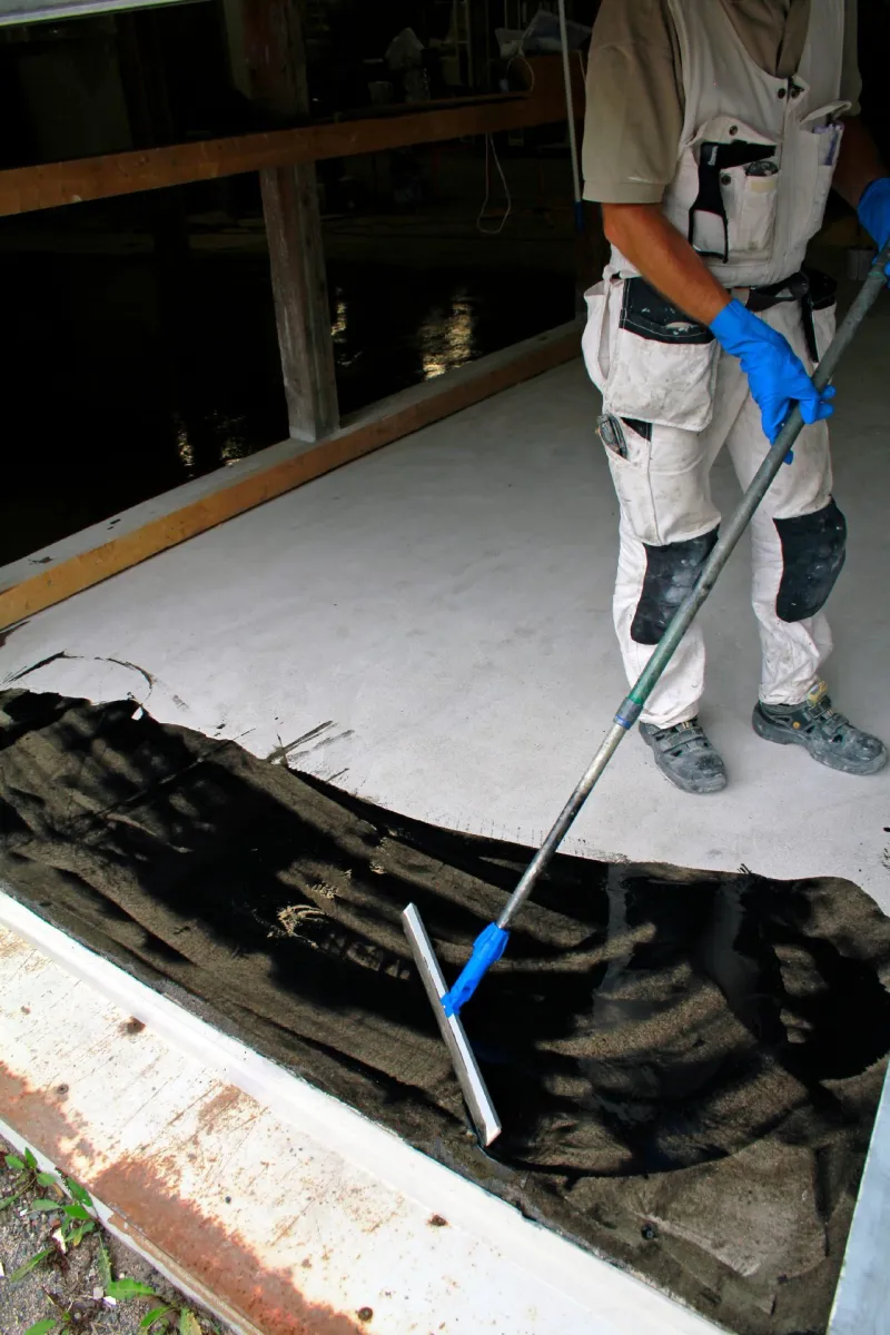 Stained concrete work instructions