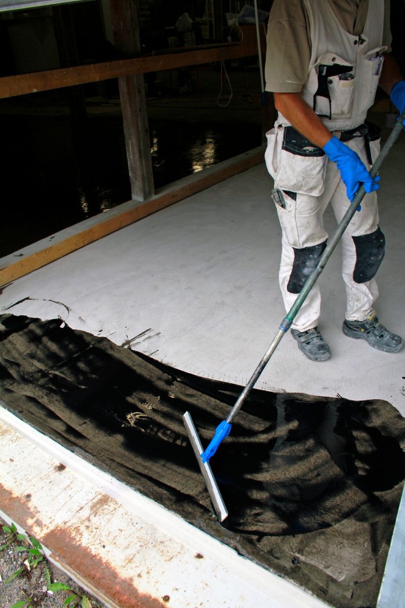 Stained concrete work instructions