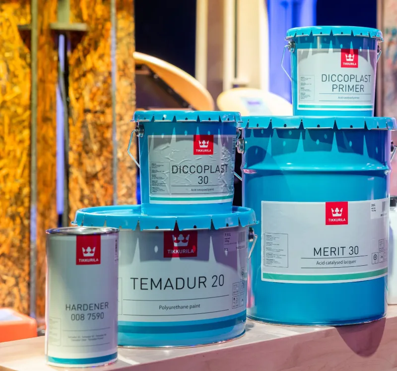 Tikkurila paint cans