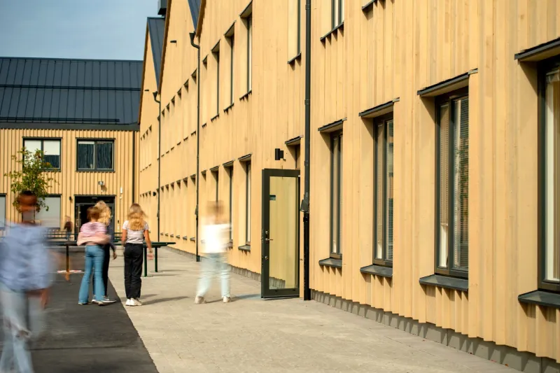 Wooden school building