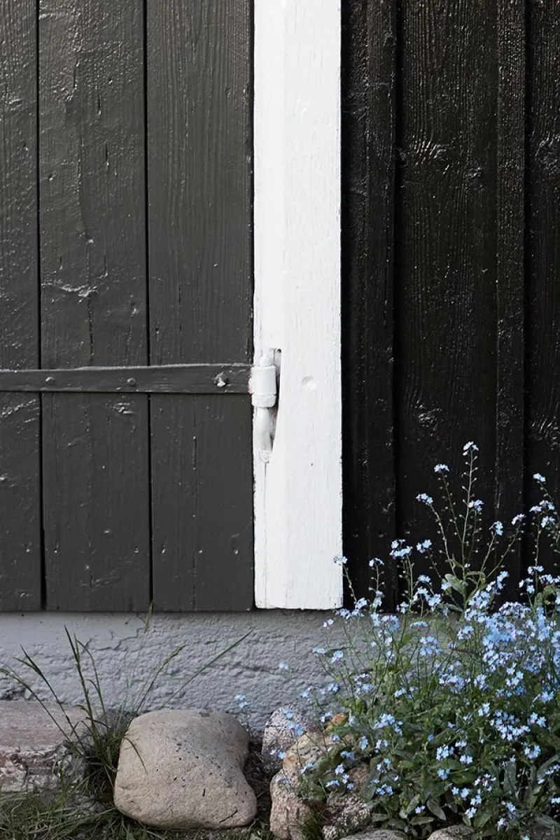 light grey socle in a farm house