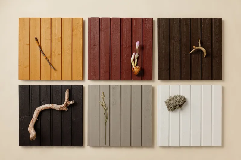 popular Scandinavian colour choices for wooden facade