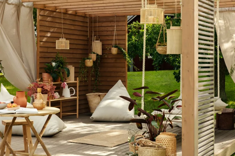 light colour terrace