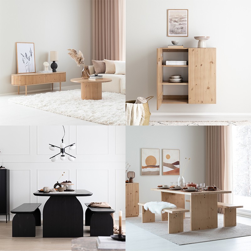 Collection of wooden furniture
